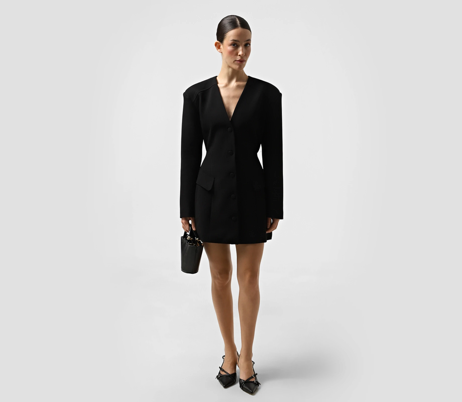 Сукня-жакет міні чорний в Україні