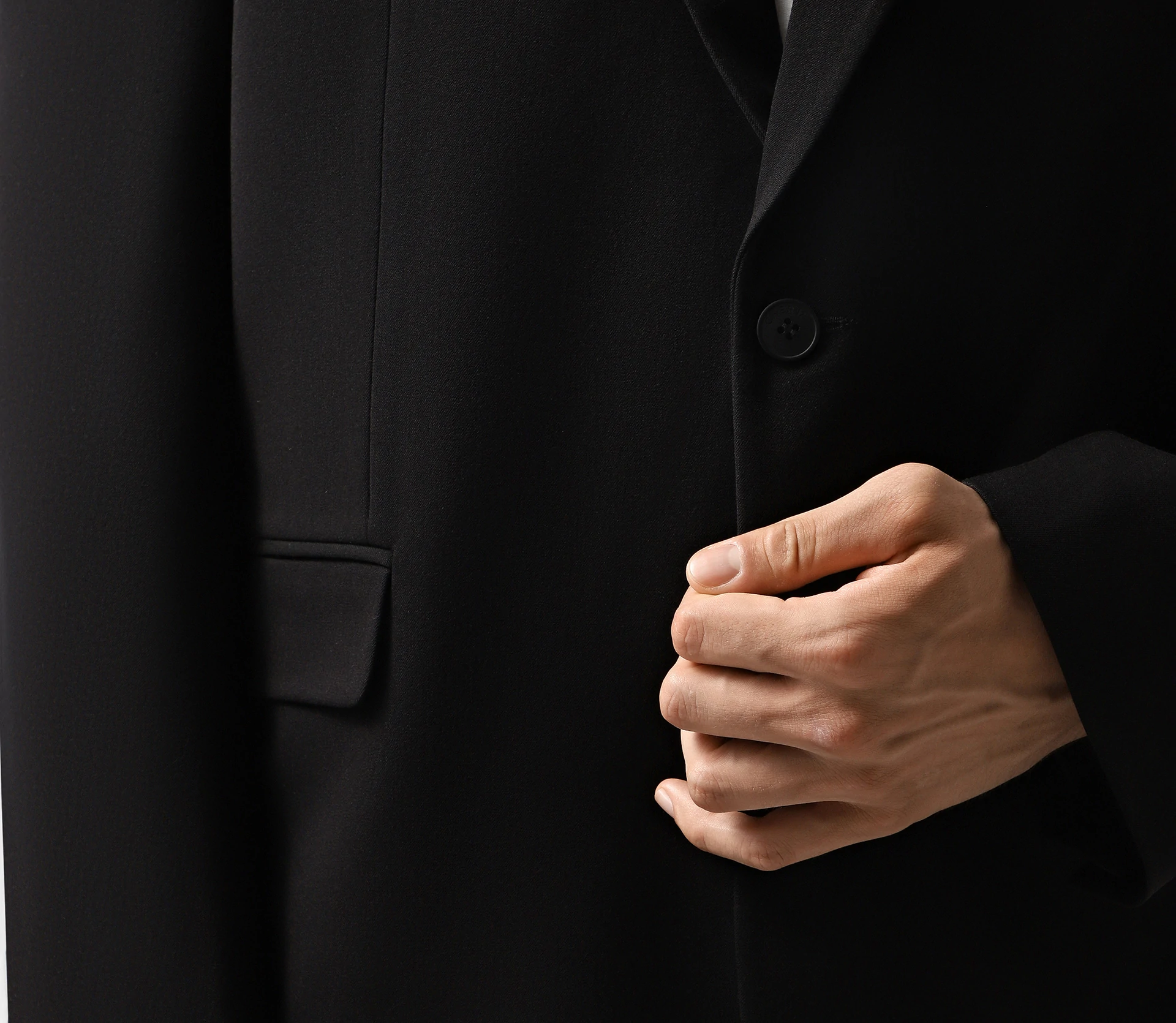 Жакет чоловічий однобортний чорний замовити