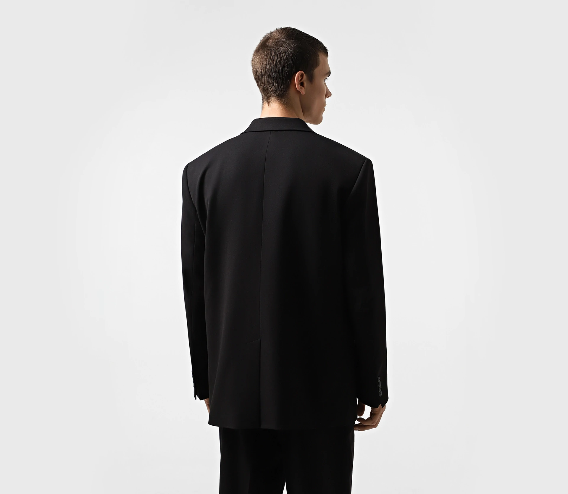 Жакет чоловічий однобортний чорний ціна