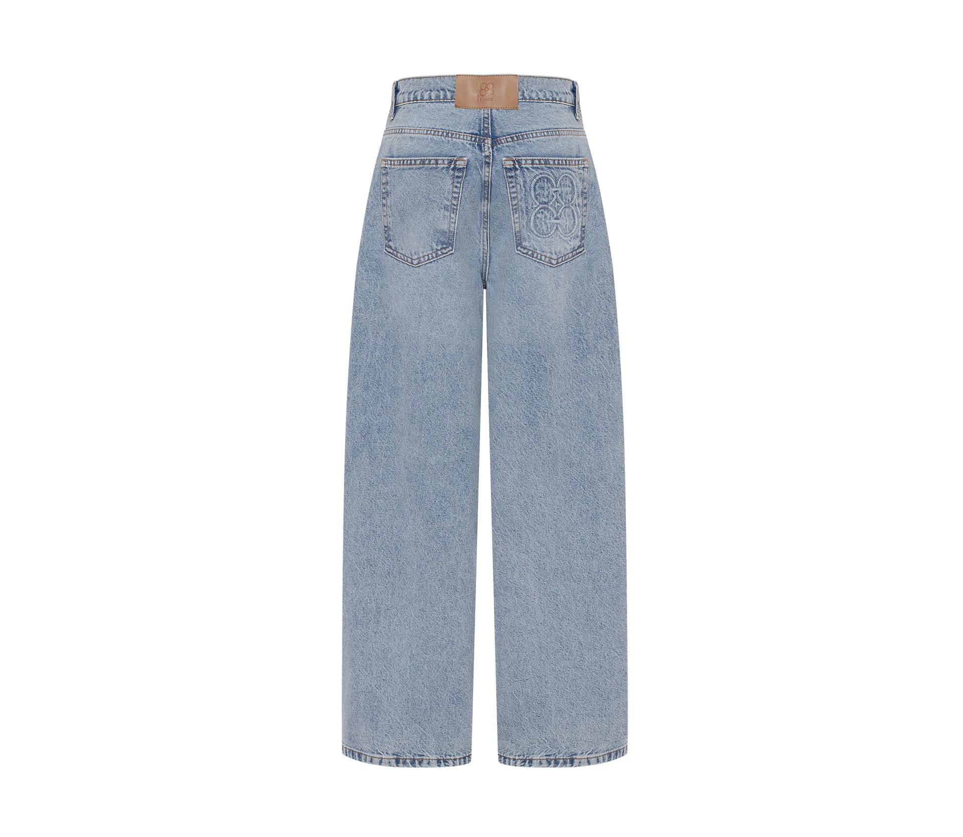Джинси Baggy середня посадка блакитний знижки
