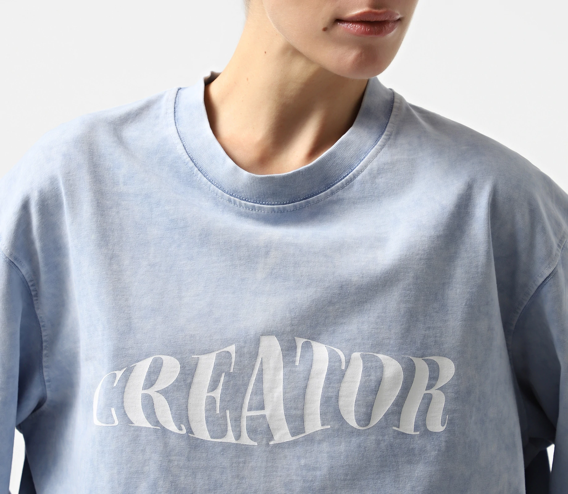 Лонгслів з варки «Creator» блакитний купити