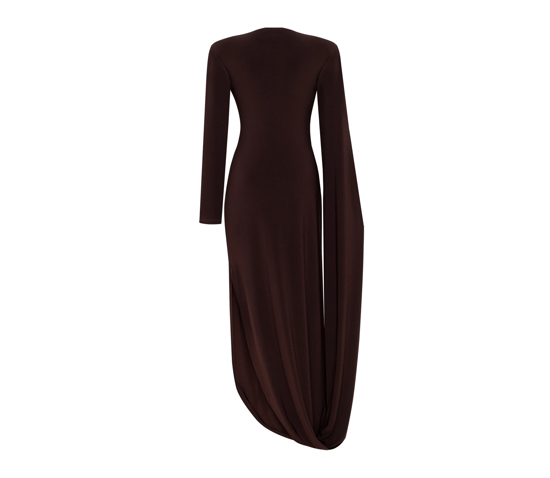 Сукня трикотажна вечірня коричневий - фото №12 Сукня трикотажна вечірня коричневий акції