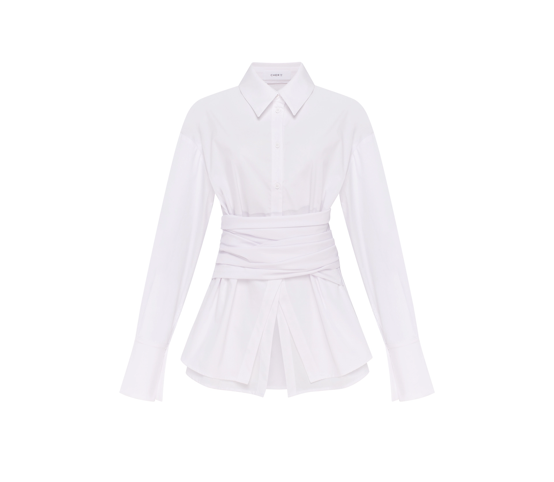 Сорочка з подвійним низом білий - фото №1 Сорочка з подвійним низом білий в інтернет-магазині