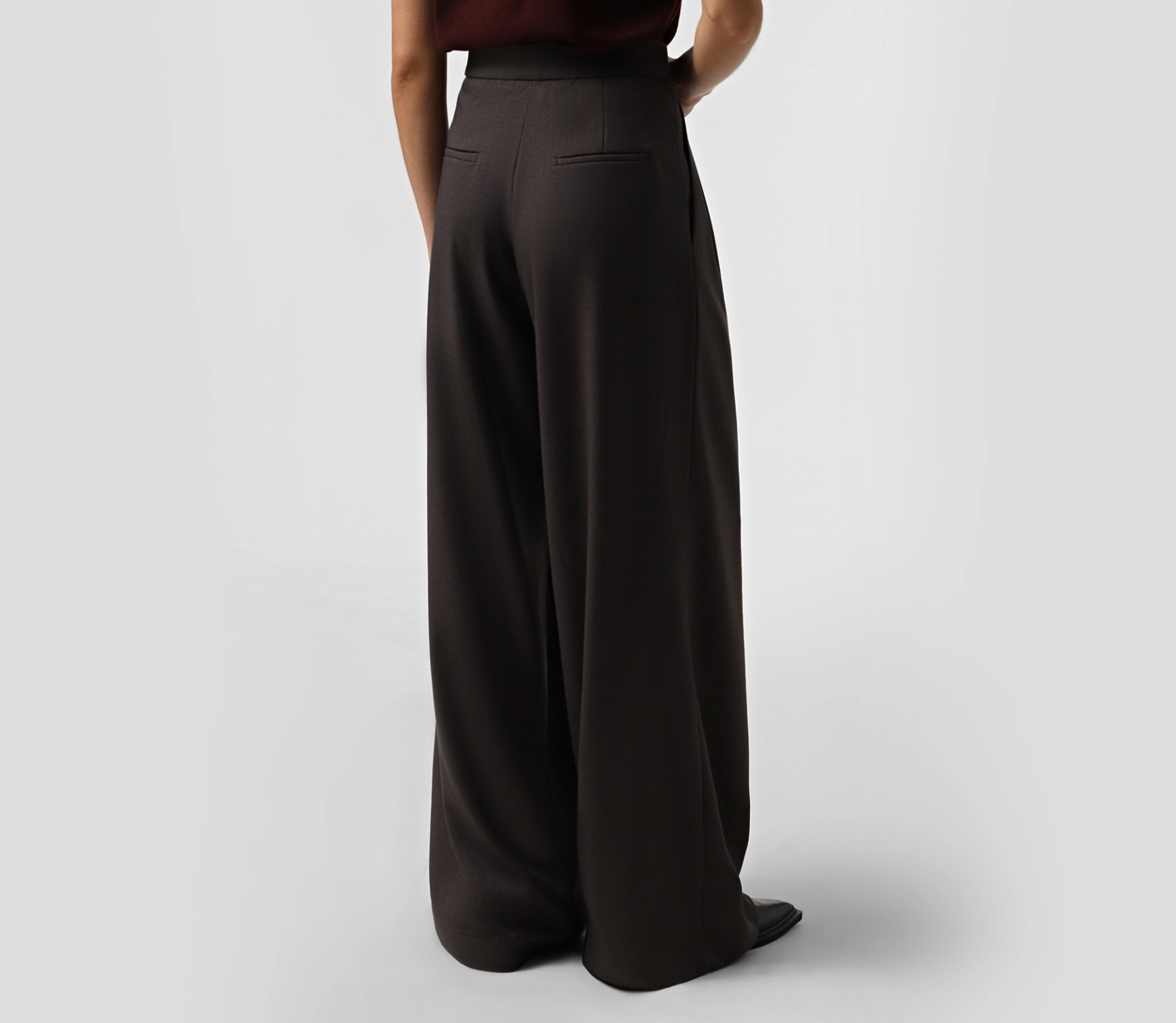 Штани палаццо широкі сірий замовити