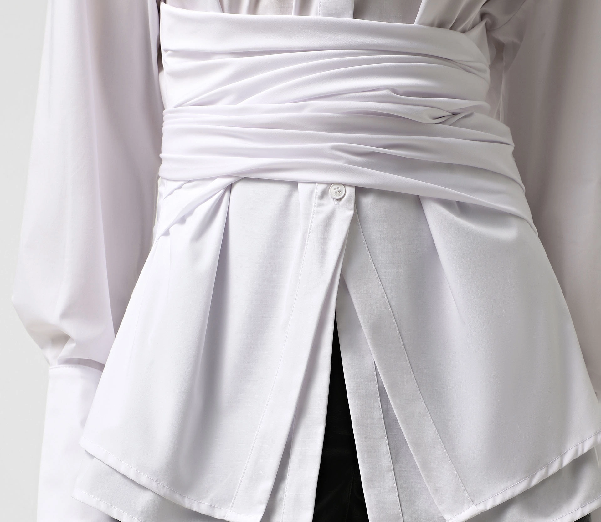 Сорочка з подвійним низом білий - фото №5 Сорочка з подвійним низом білий купити