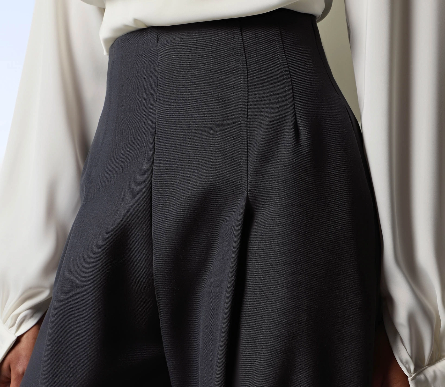 Штани з високою посадкою сірий замовити