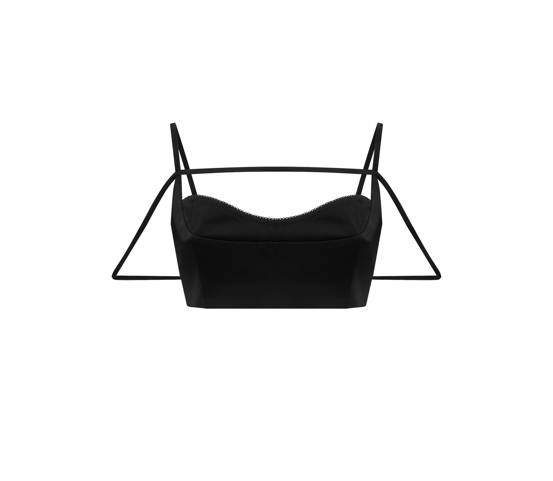 Топ на бретелях чорний акції