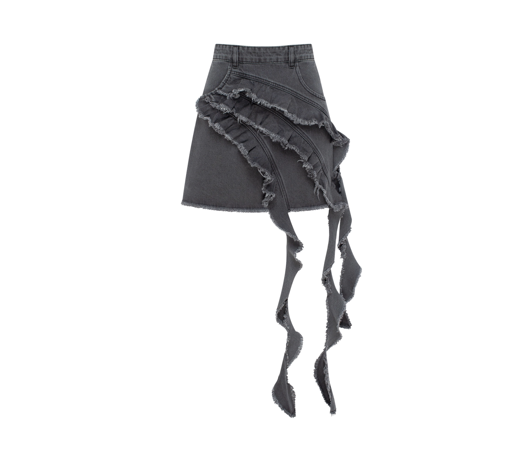 Спідниця міні джинс графіт в Україні