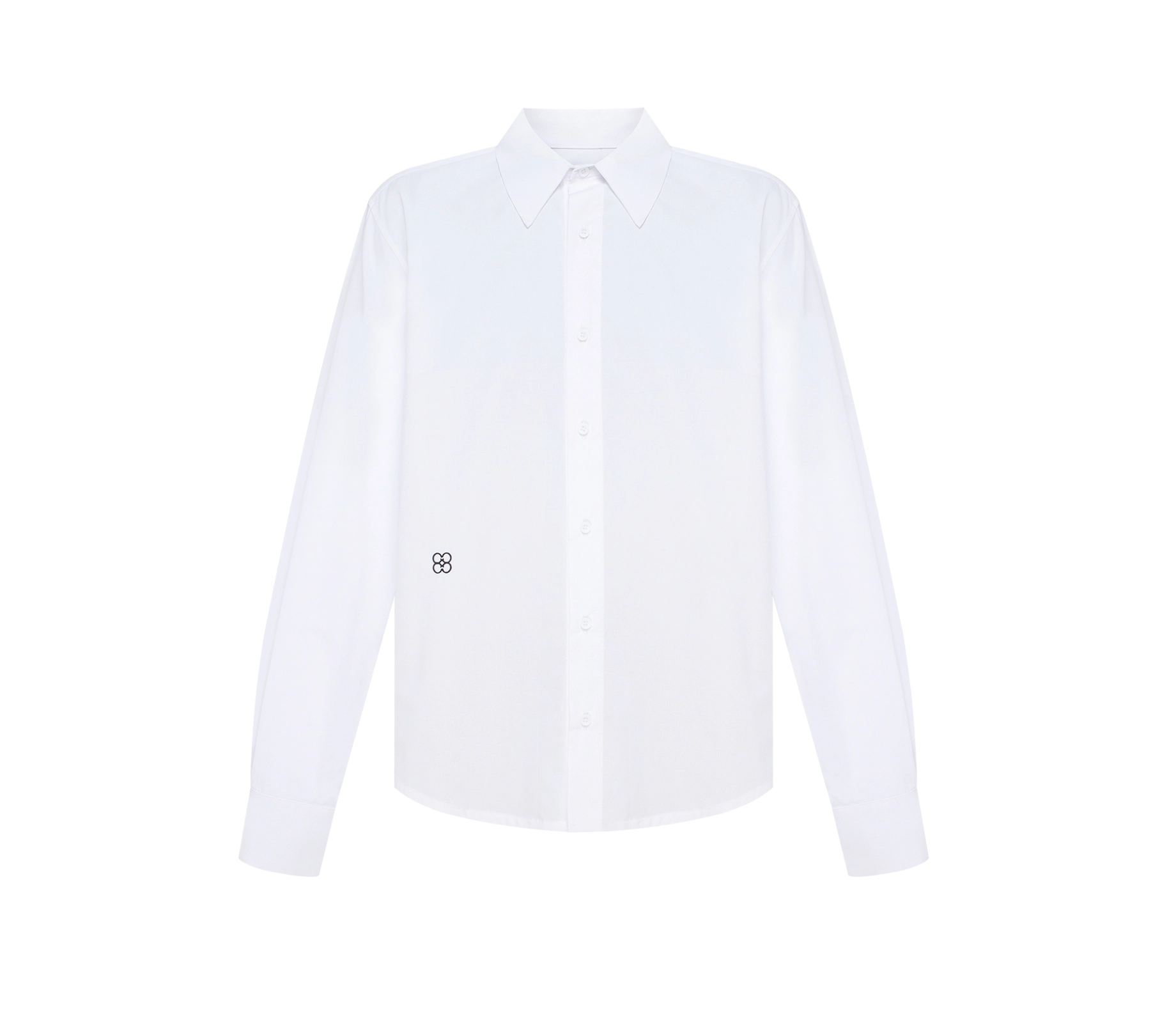 Сорочка чоловіча класична з лого білий купити