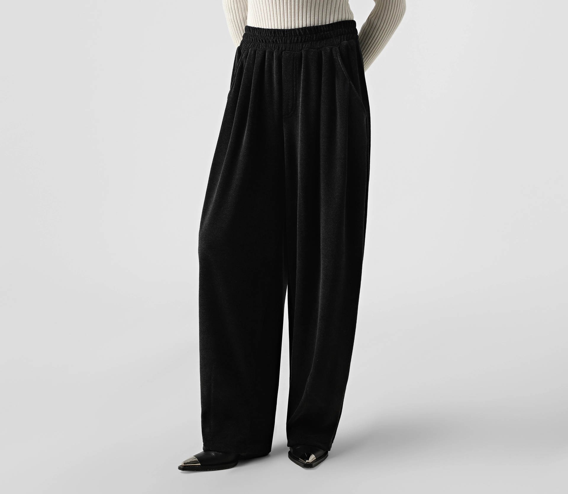 Костюм спортивний кроп худі широкі штани графіт купити