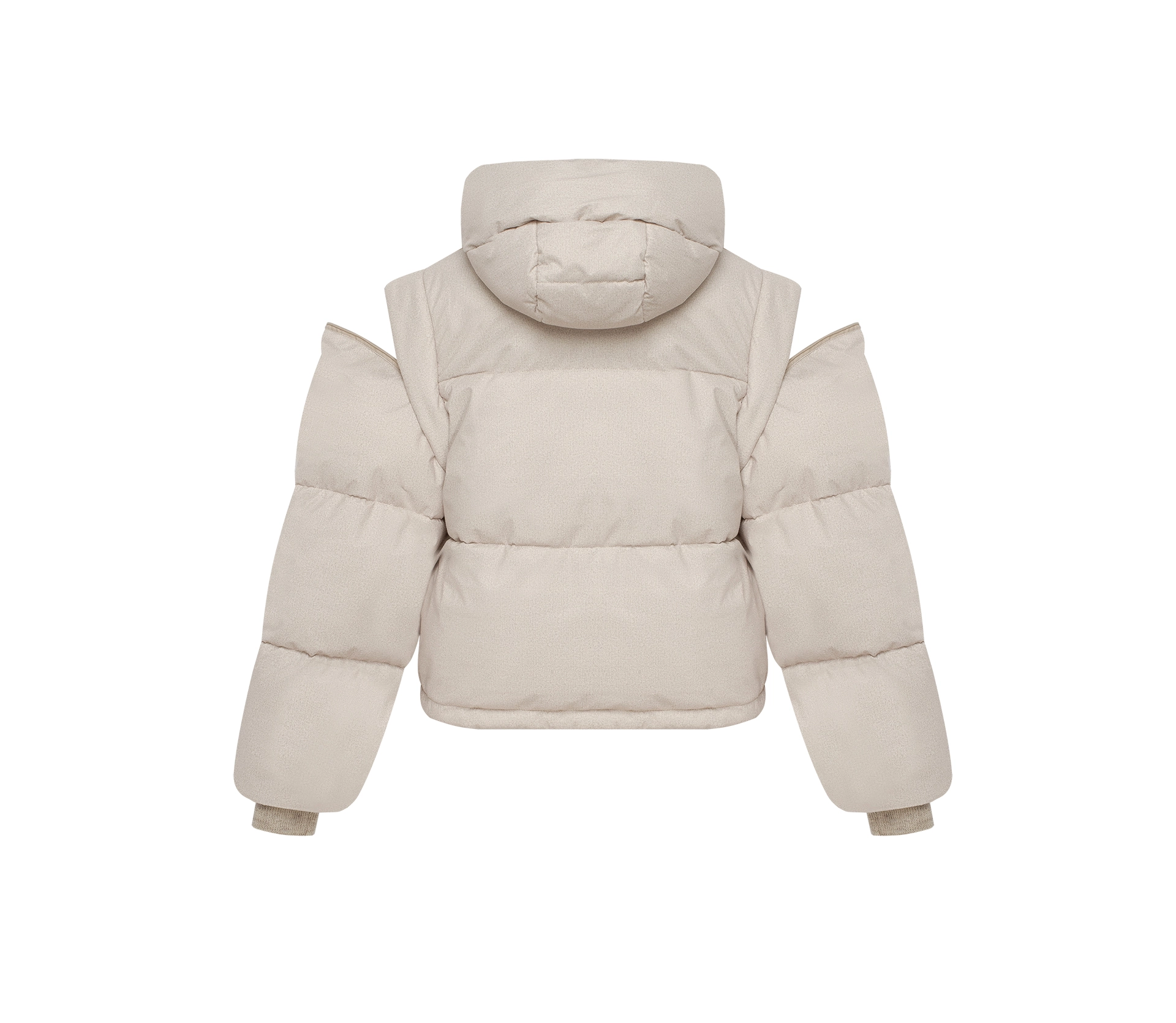 Куртка-трансформер з капюшоном бежевий в Україні