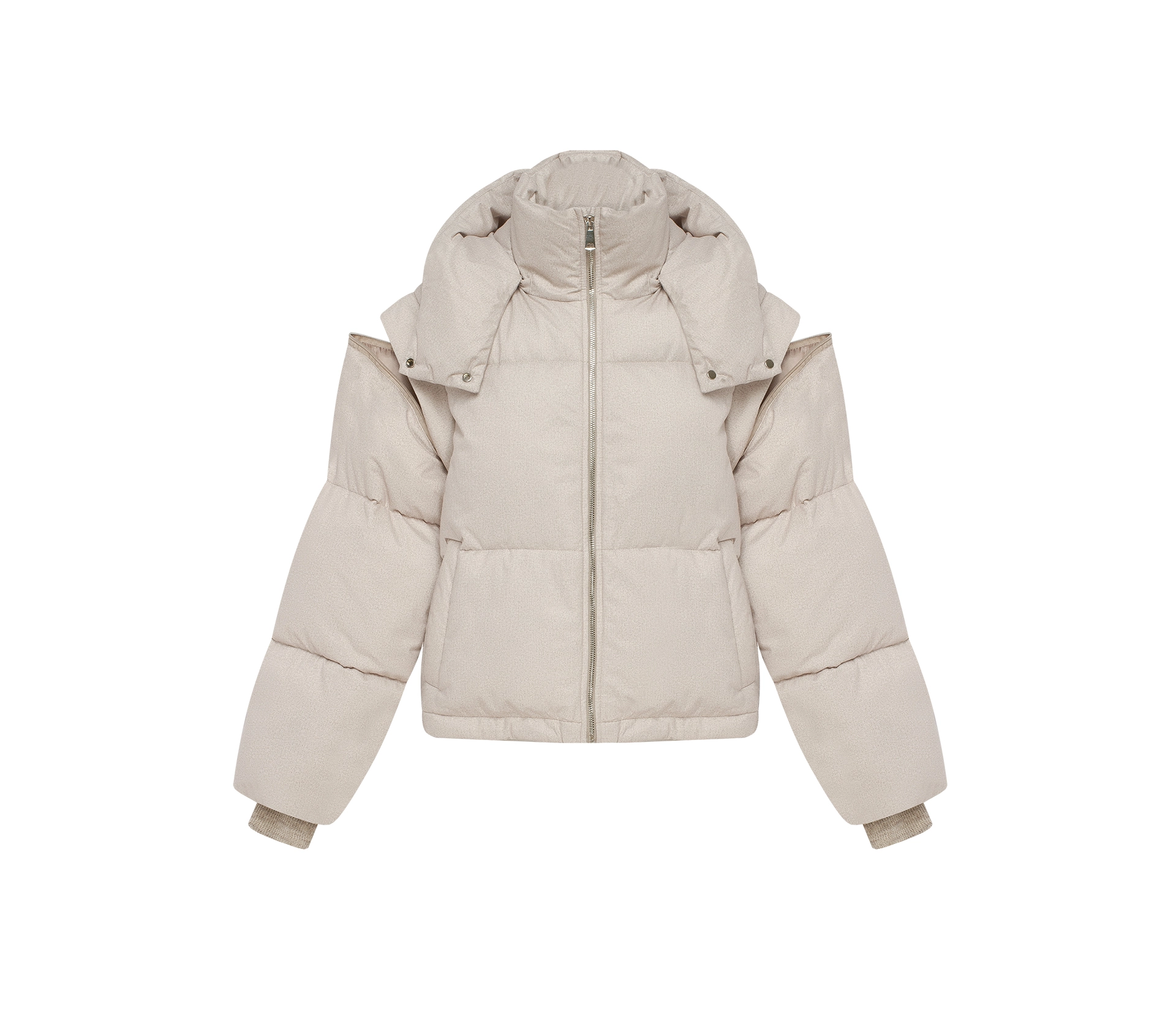Куртка-трансформер з капюшоном бежевий акції