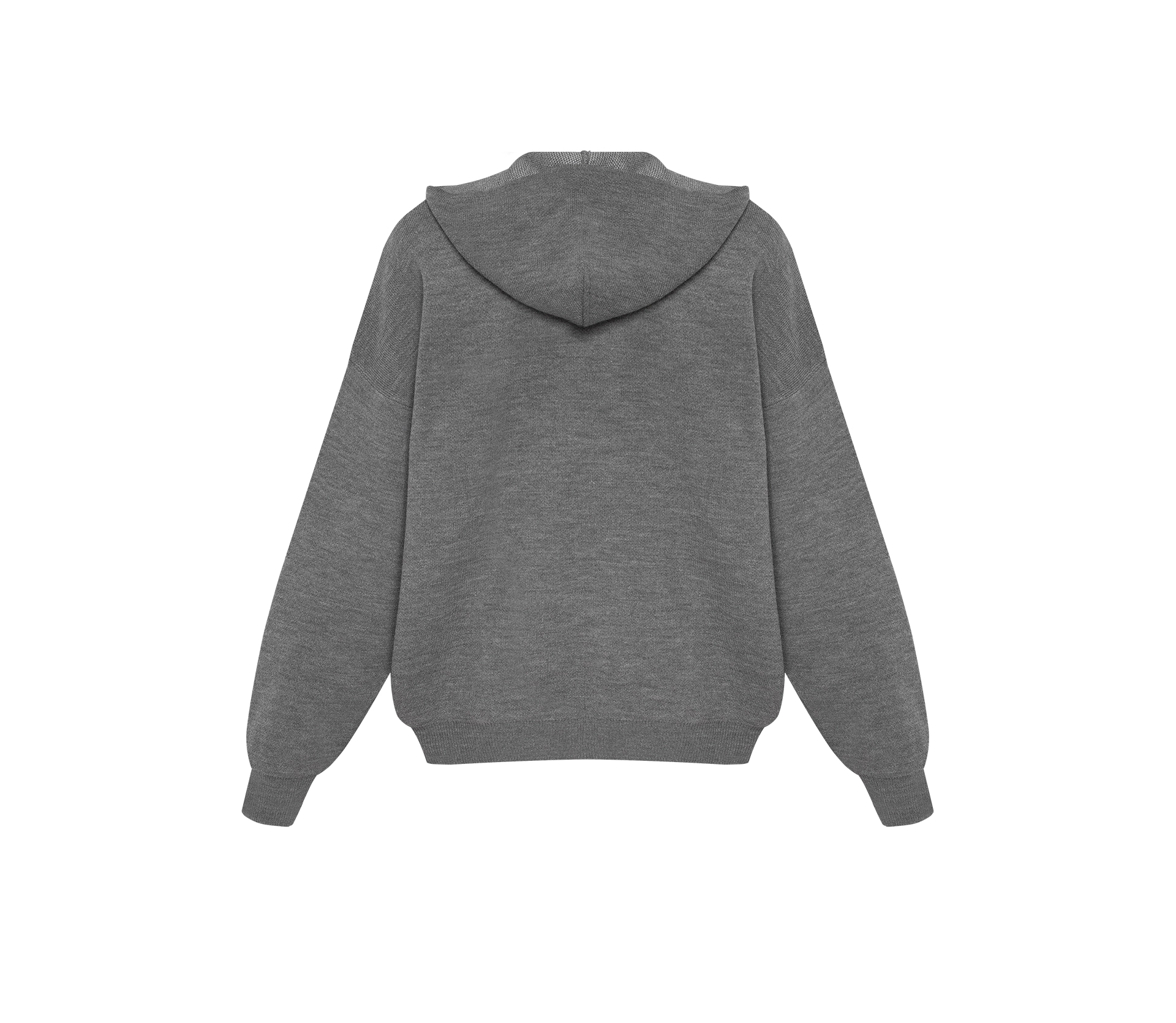 Худі в'язане чоловіче «NO LABEL NEEDED» сірий - фото №6 Худі в'язане чоловіче «NO LABEL NEEDED» сірий в інтернет-магазині