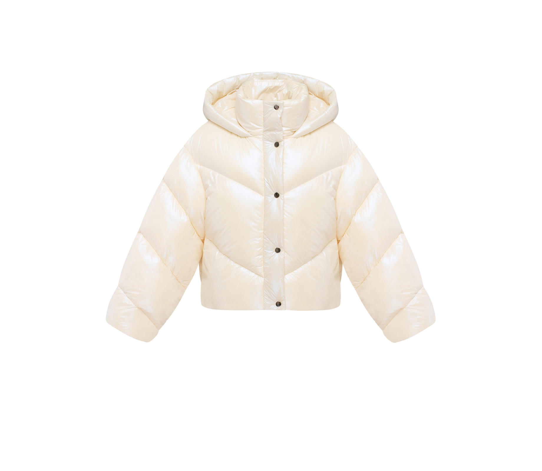 Пуховик вкорочений молочний в Україні