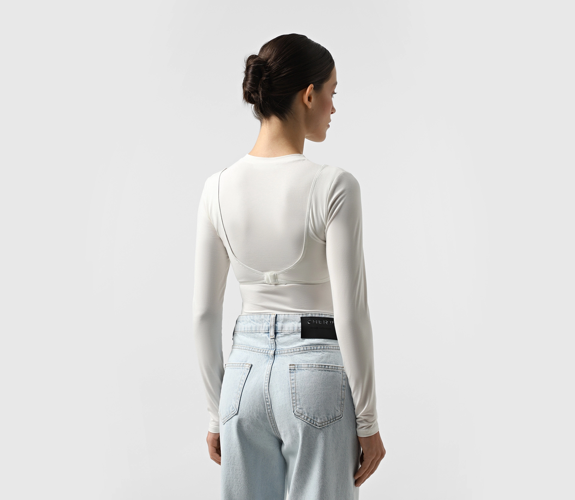 Лонгслів подвійний з топом молочний в Україні