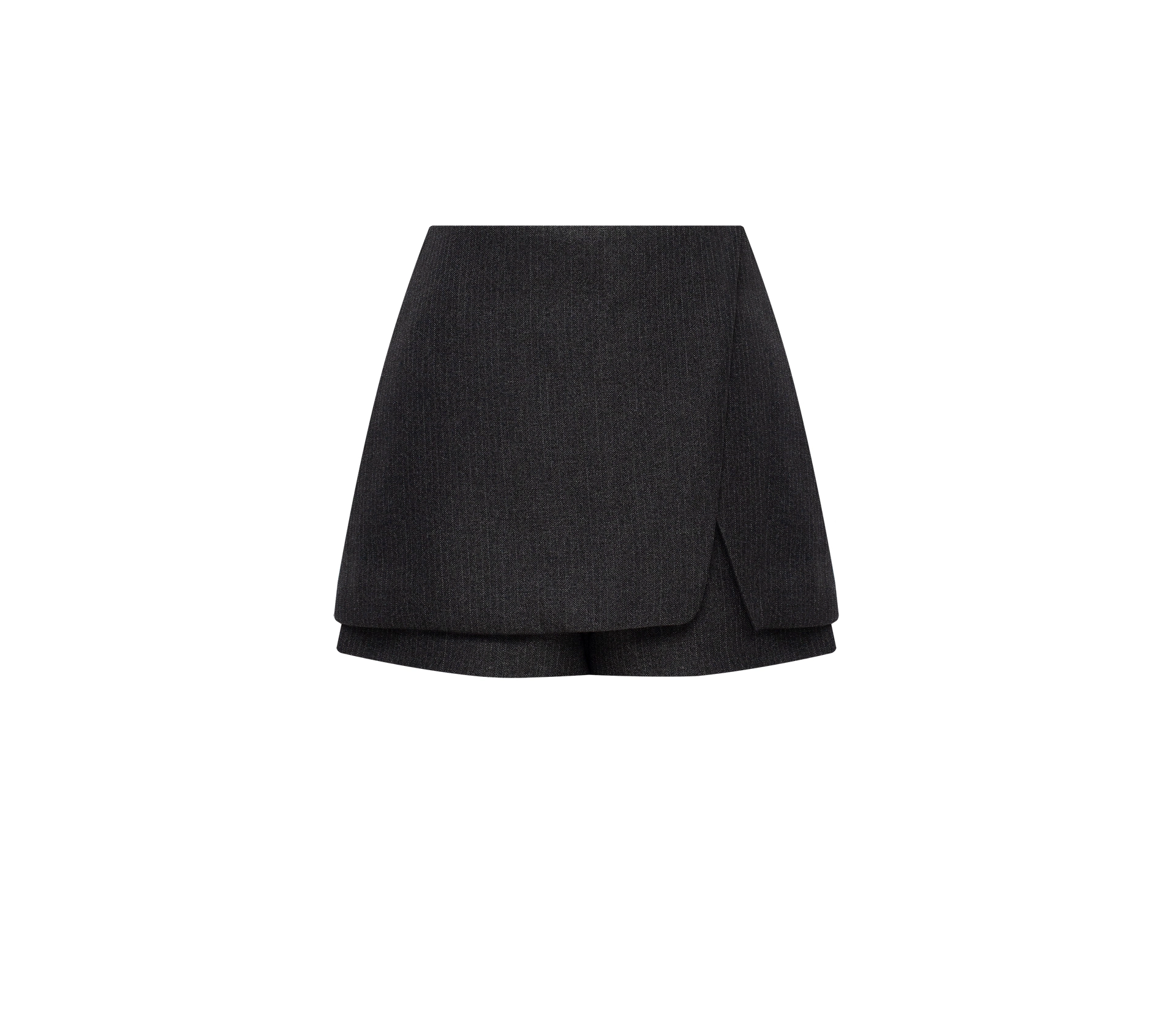 Спідниця-шорти на запах сірий акції