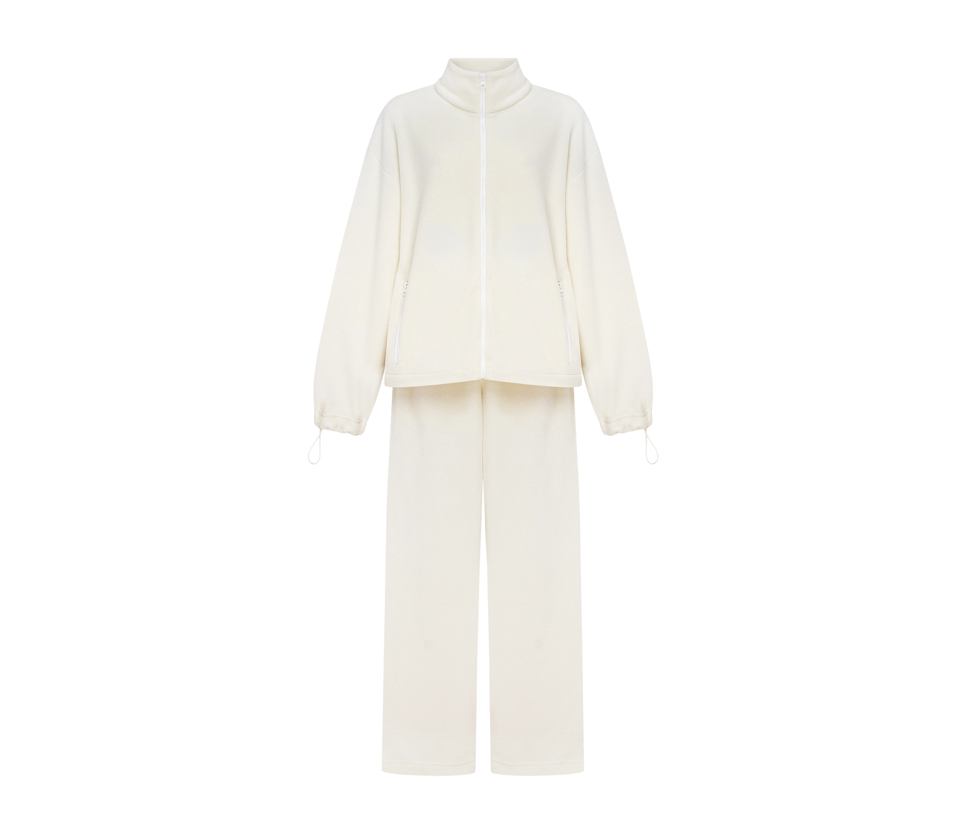 Костюм спортивний флісовий молочний cher17