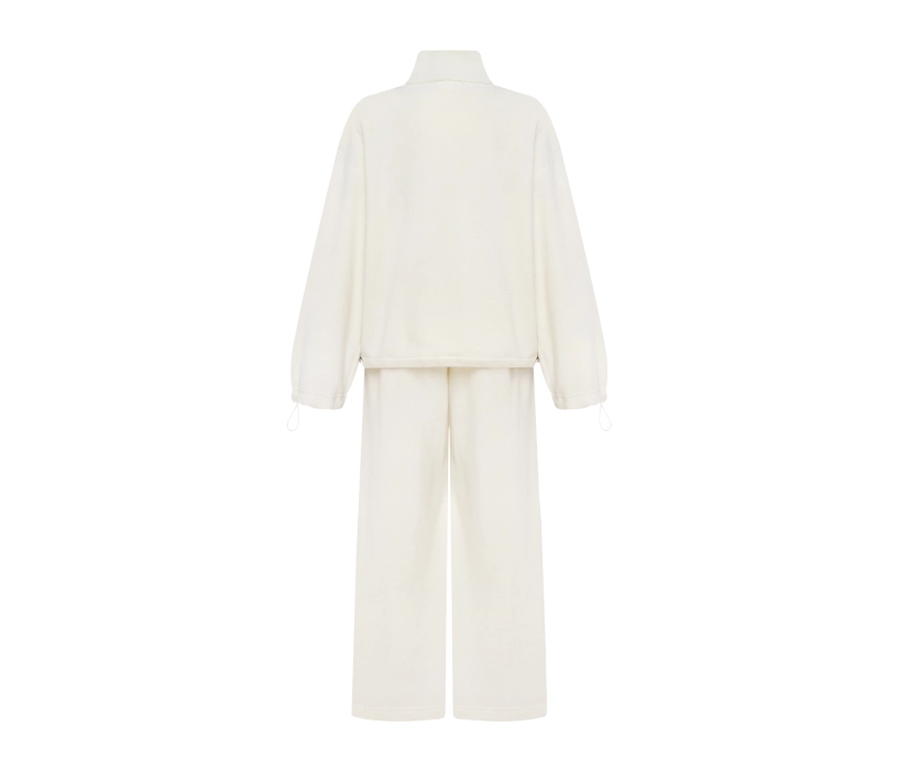 Костюм спортивний флісовий молочний фото