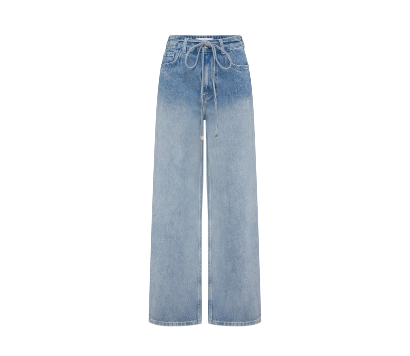 Джинси прямі з градієнтом синій знижки