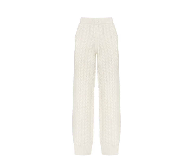 Штани в'язані коси молочний Штани в'язані коси молочний ціна