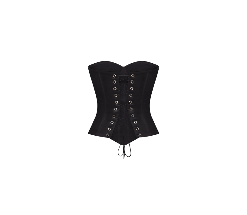 Корсет Sateen чорний ціна