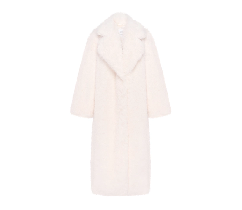 Шуба довга молочний cher17