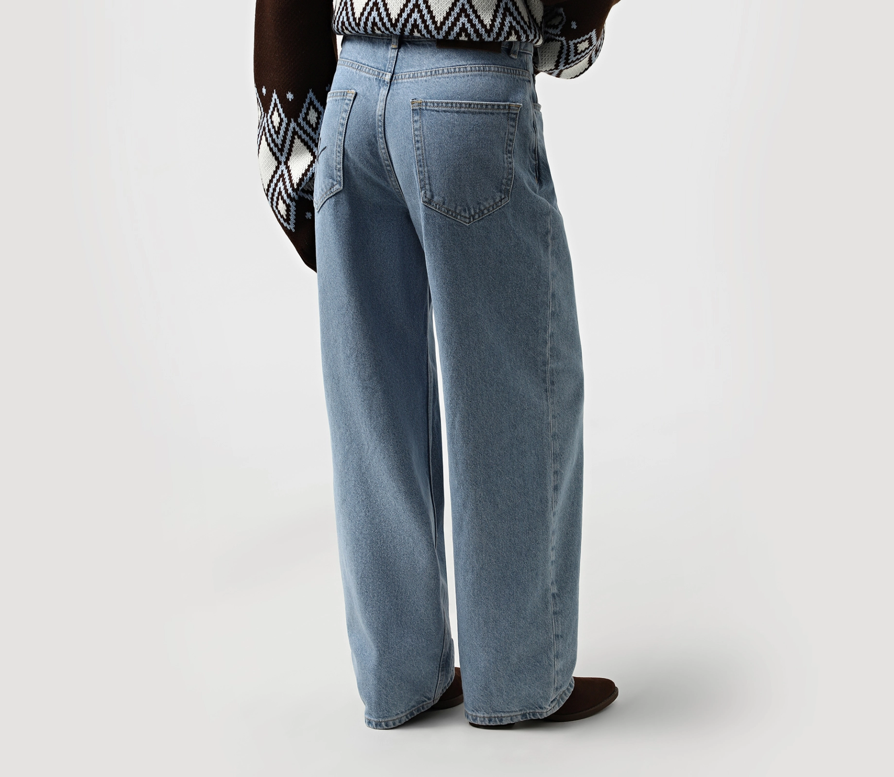 Джинси з принтом «Creator» синій в Україні