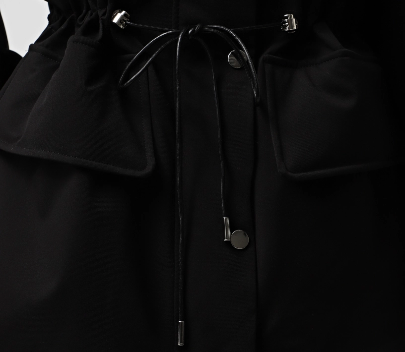 Парка з хутром чорний - фото №4 Парка з хутром чорний недорого