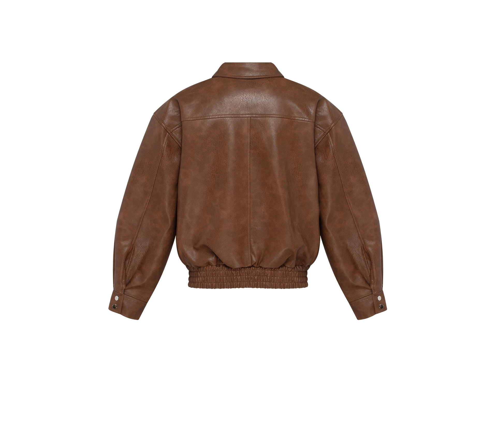 Бомбер чоловічий з еко-шкіри коричневий - фото №7 Бомбер чоловічий з еко-шкіри коричневий cher17