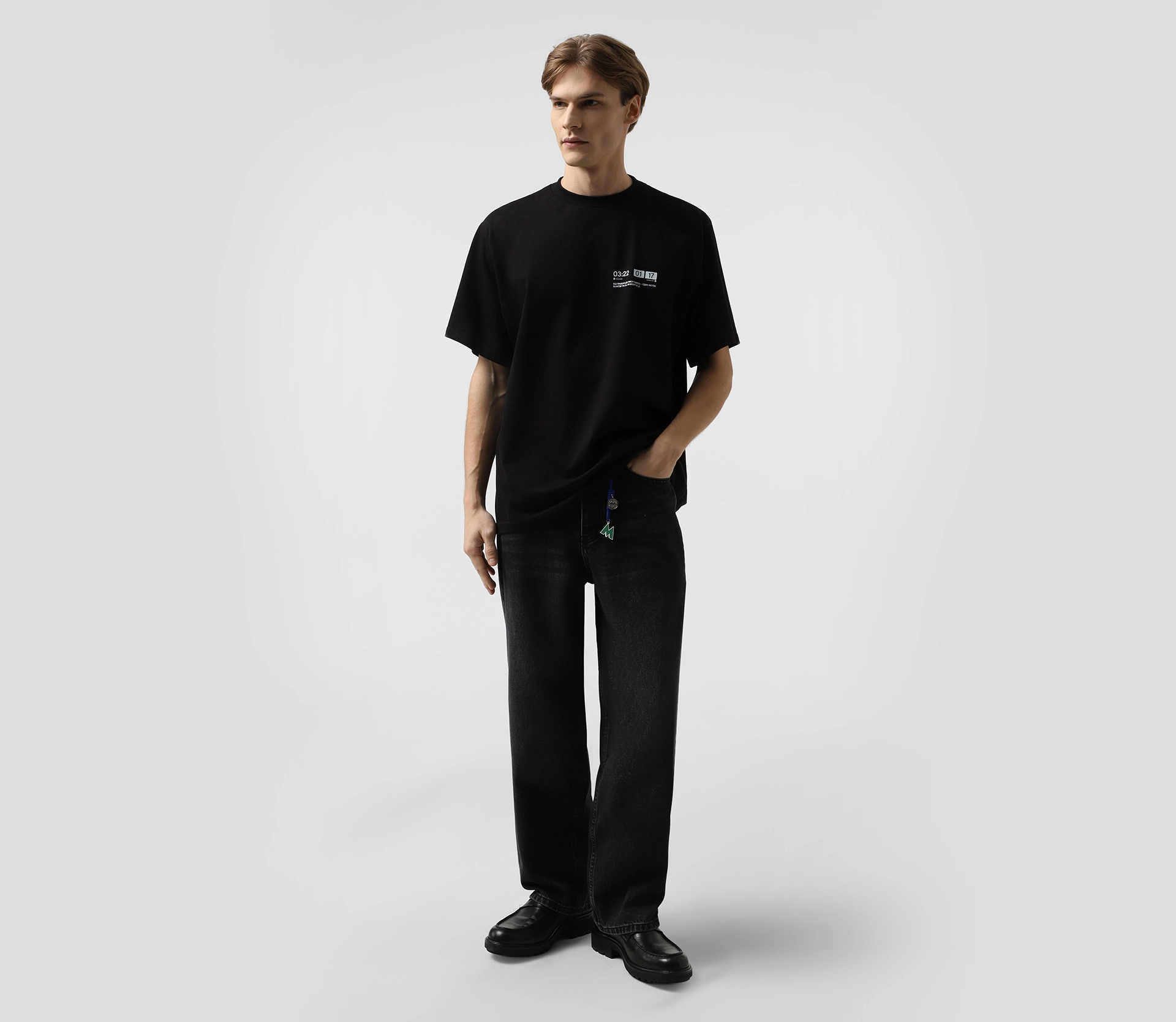 Футболка оверсайз «Схема метро» чорний в інтернет-магазині