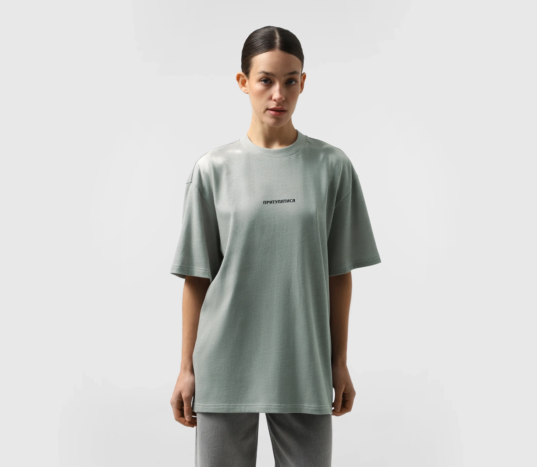 Футболка з touch - ефектом сірий cher17