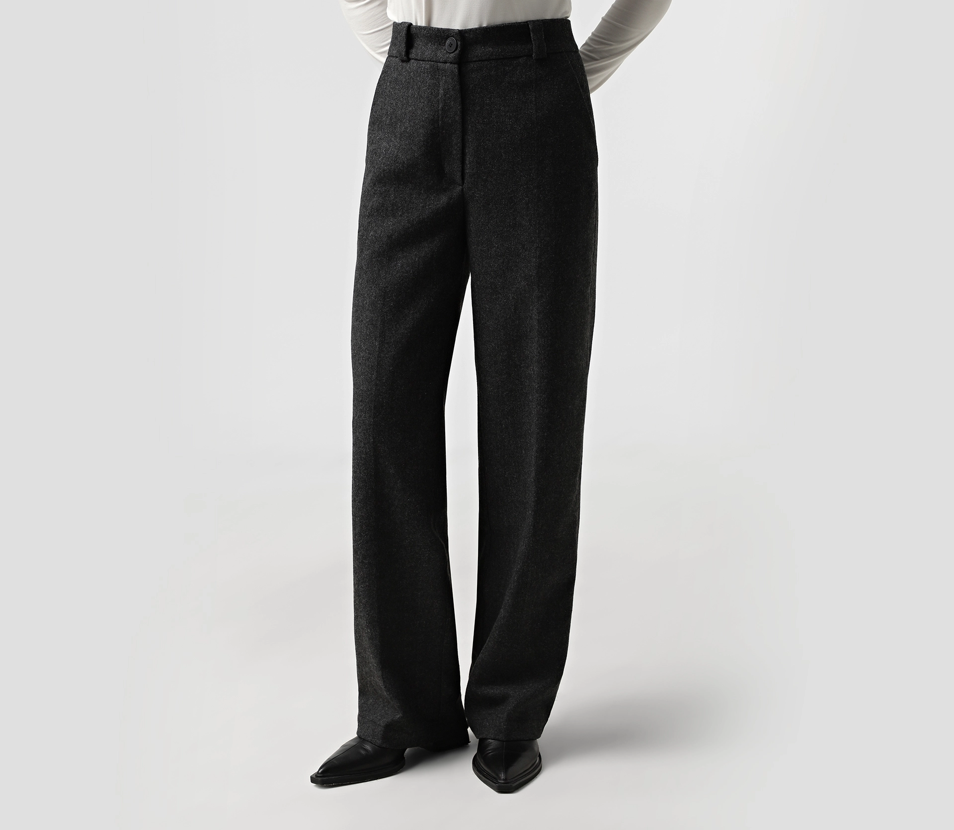 Штани класичні прямі сірий замовити