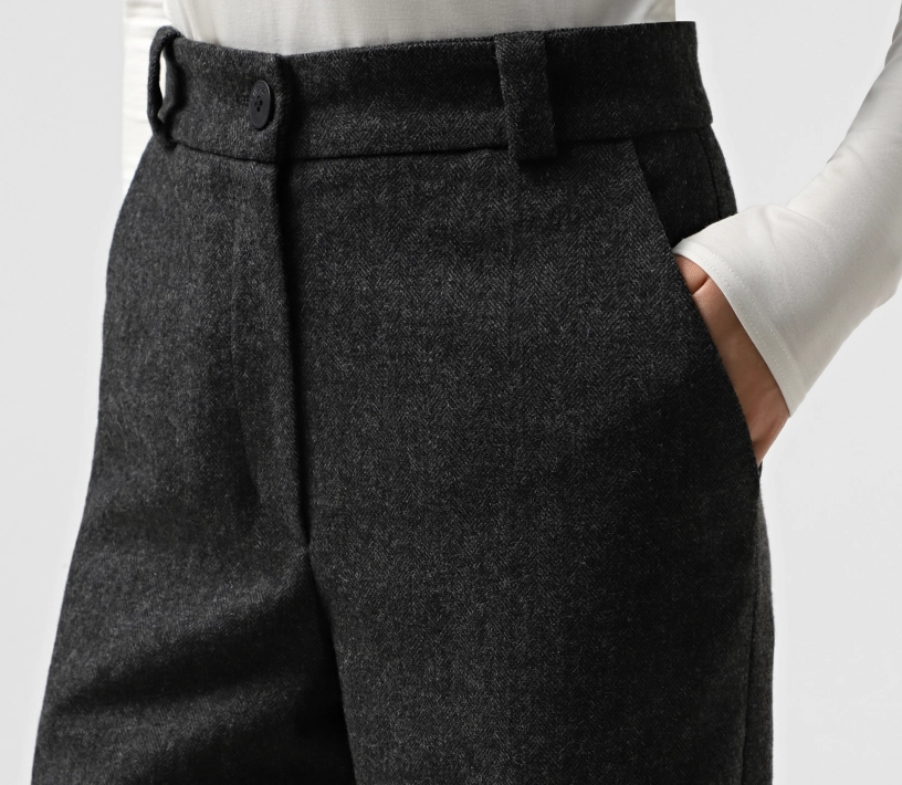 Штани класичні прямі сірий акції