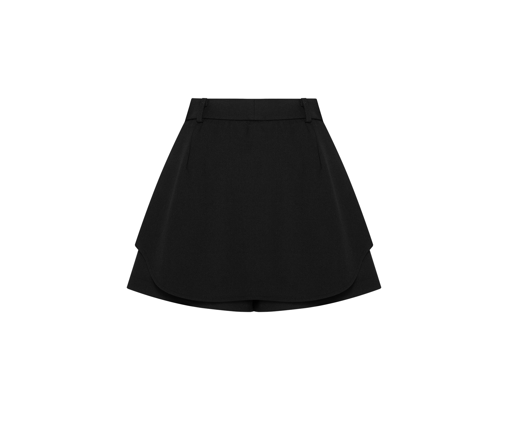 Спідниця-шорти на ґудзиках чорний акції