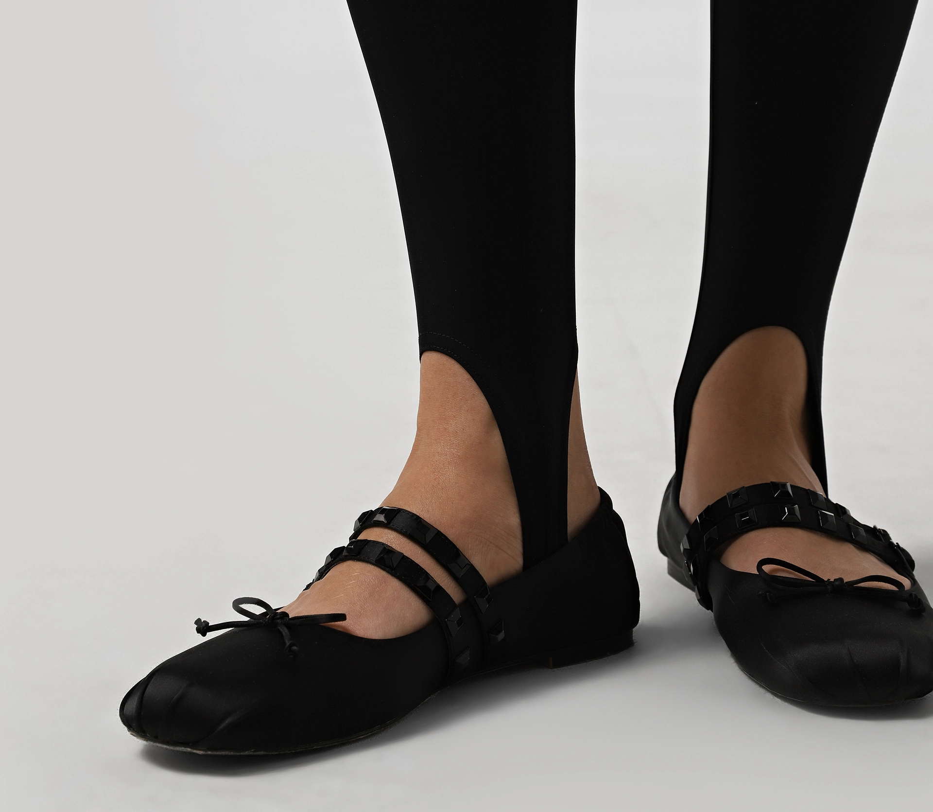 Легінси зі штрипками чорний cher17