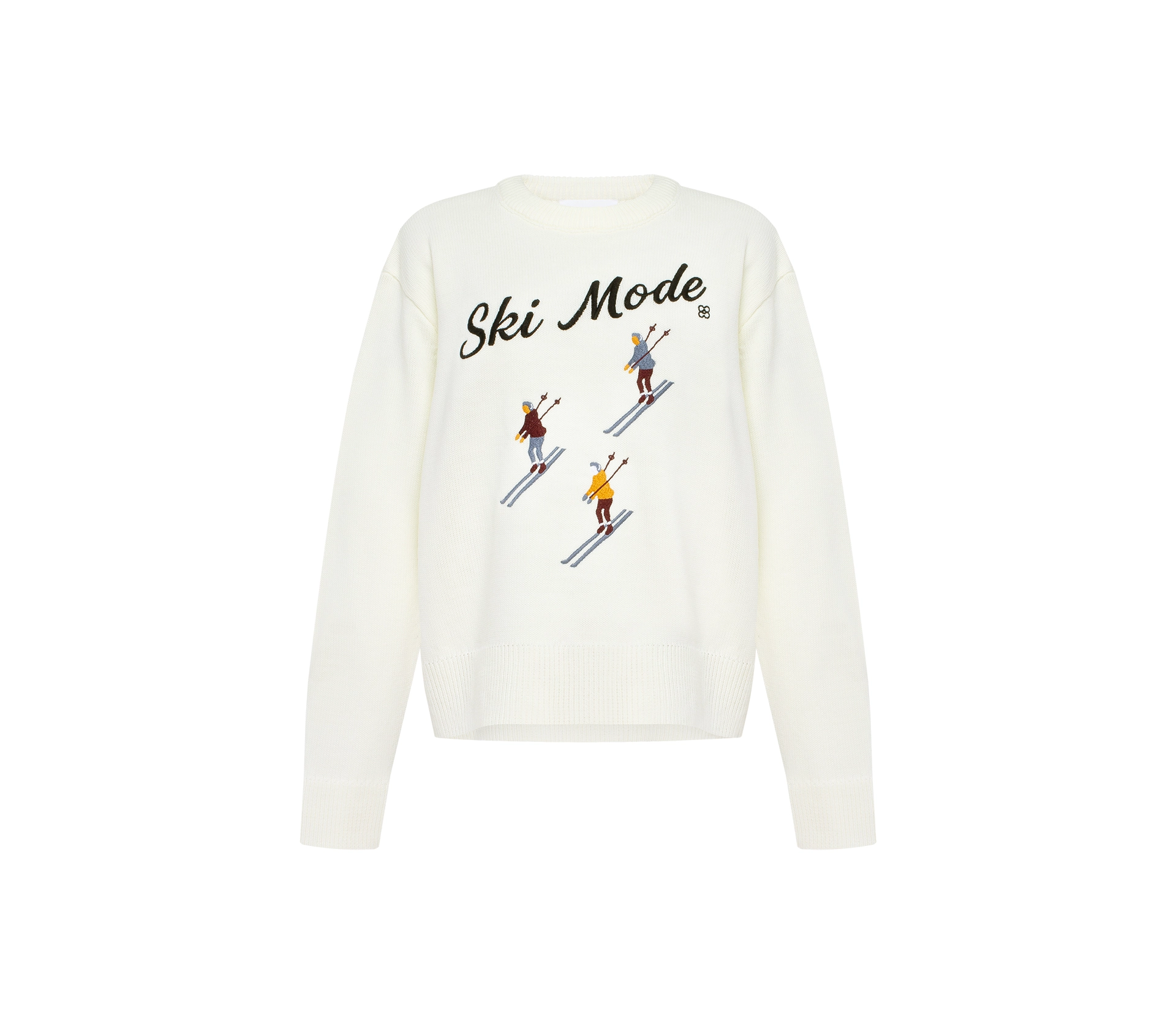 Светр вʼязаний «Ski mode» молочний купити