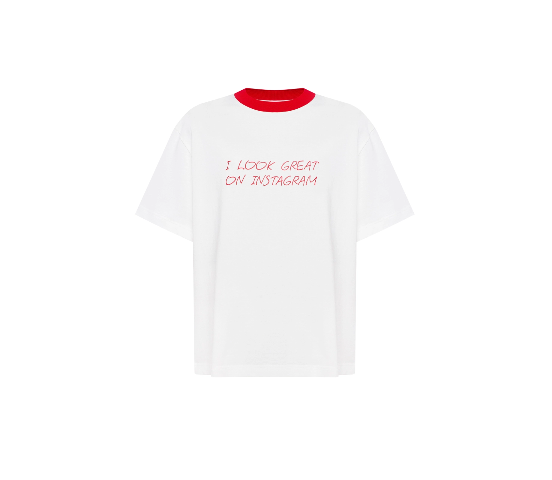 Футболка « I look great on Instagram» молочний знижки