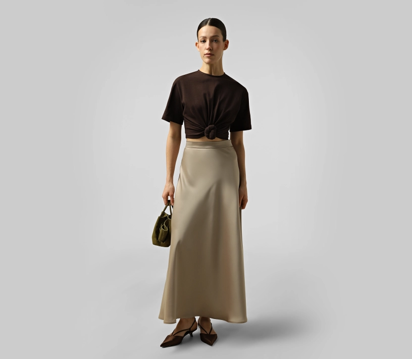 Спідниця Sateen бежевий купити