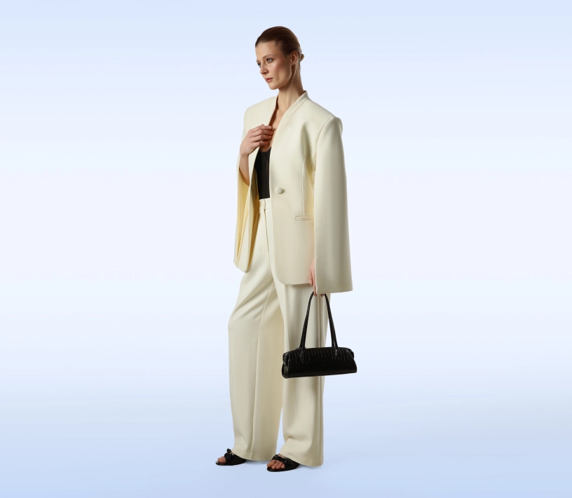 Штани палаццо класичні молочний в інтернет-магазині