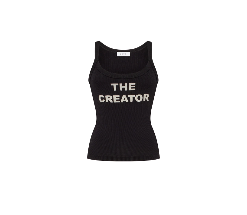 Топ в рубчик «The Creator» чорний в інтернет-магазині