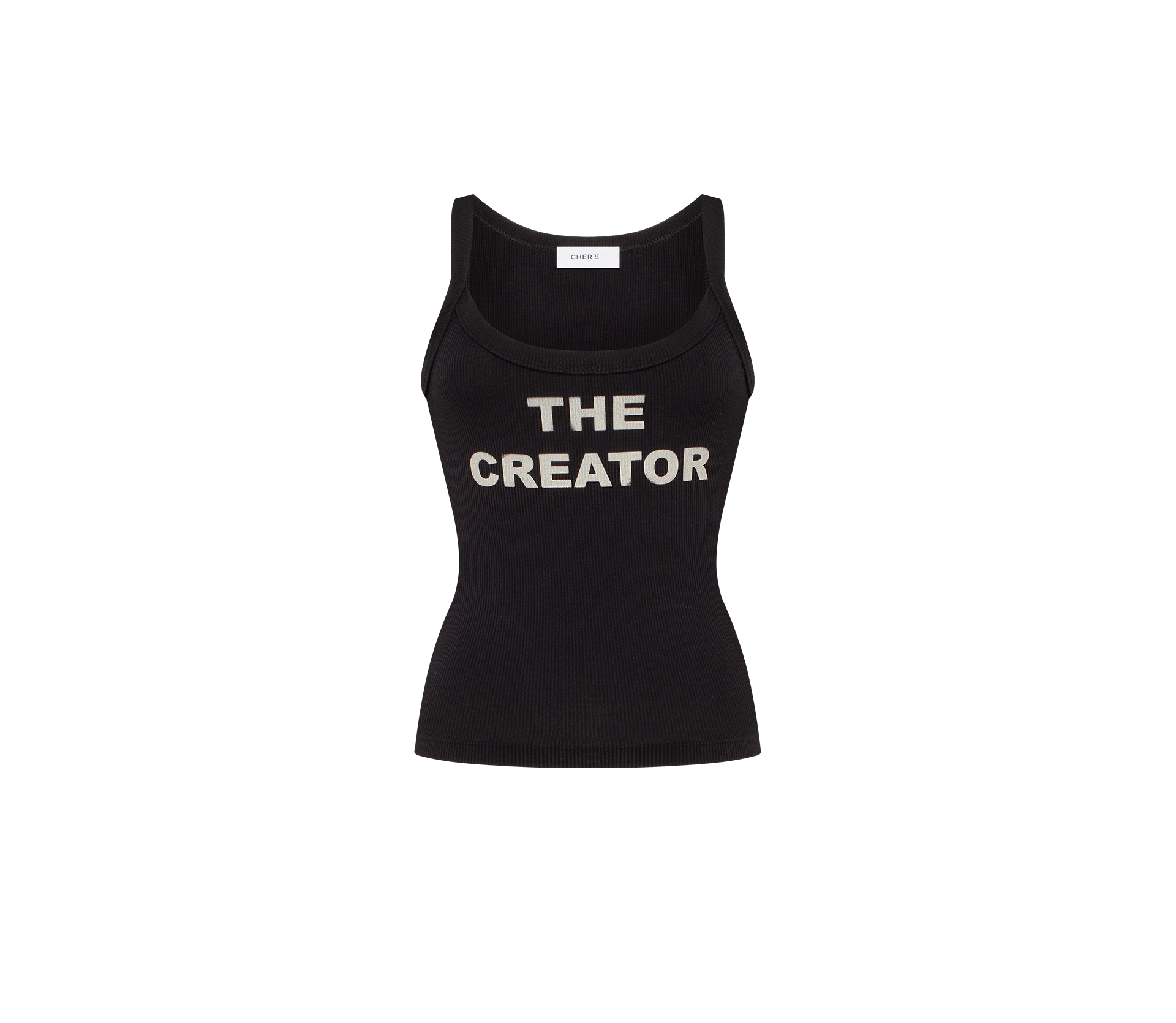 Топ в рубчик «The Creator» чорний недорого