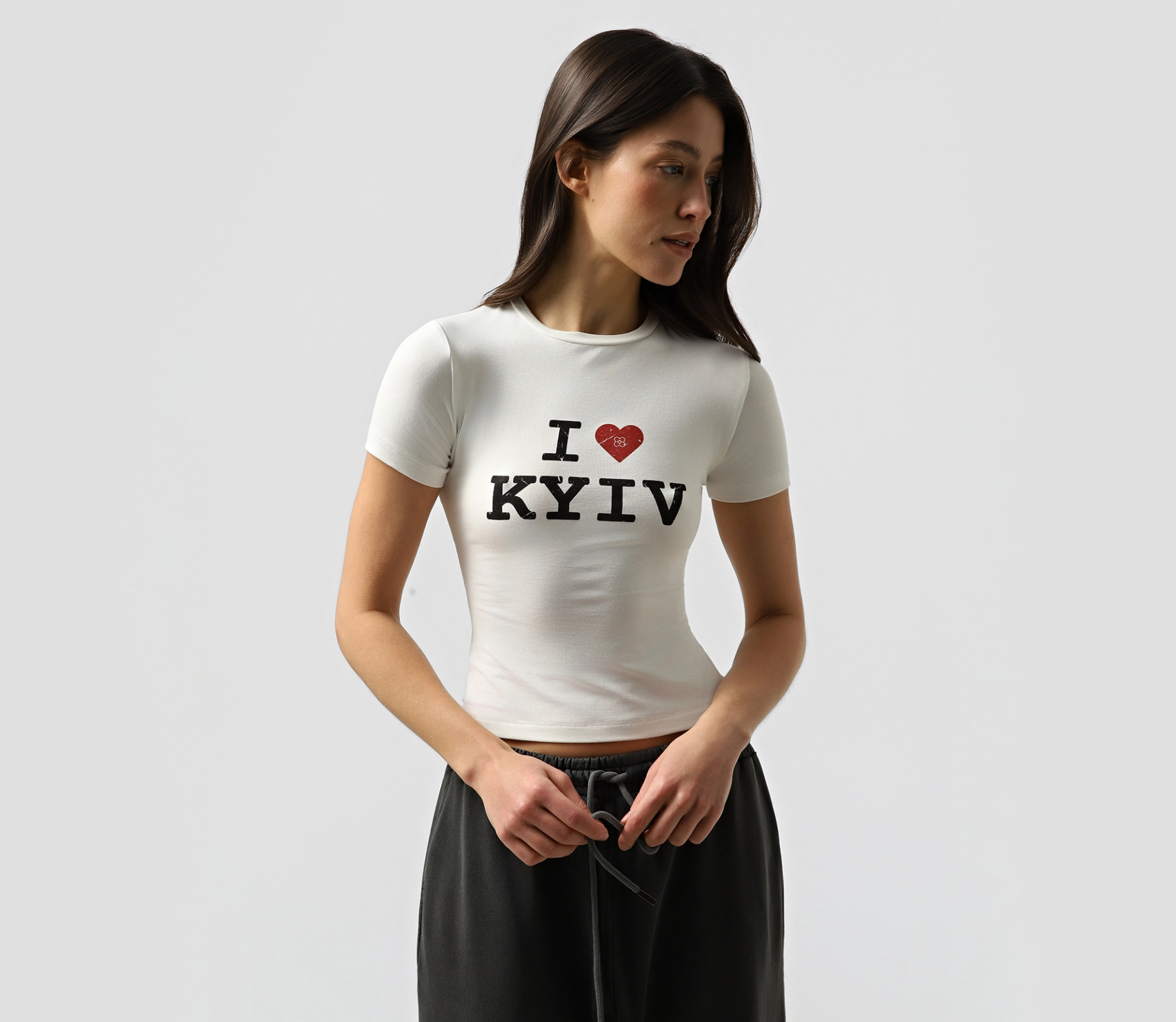 Топ «I love Kyiv» молочний замовити