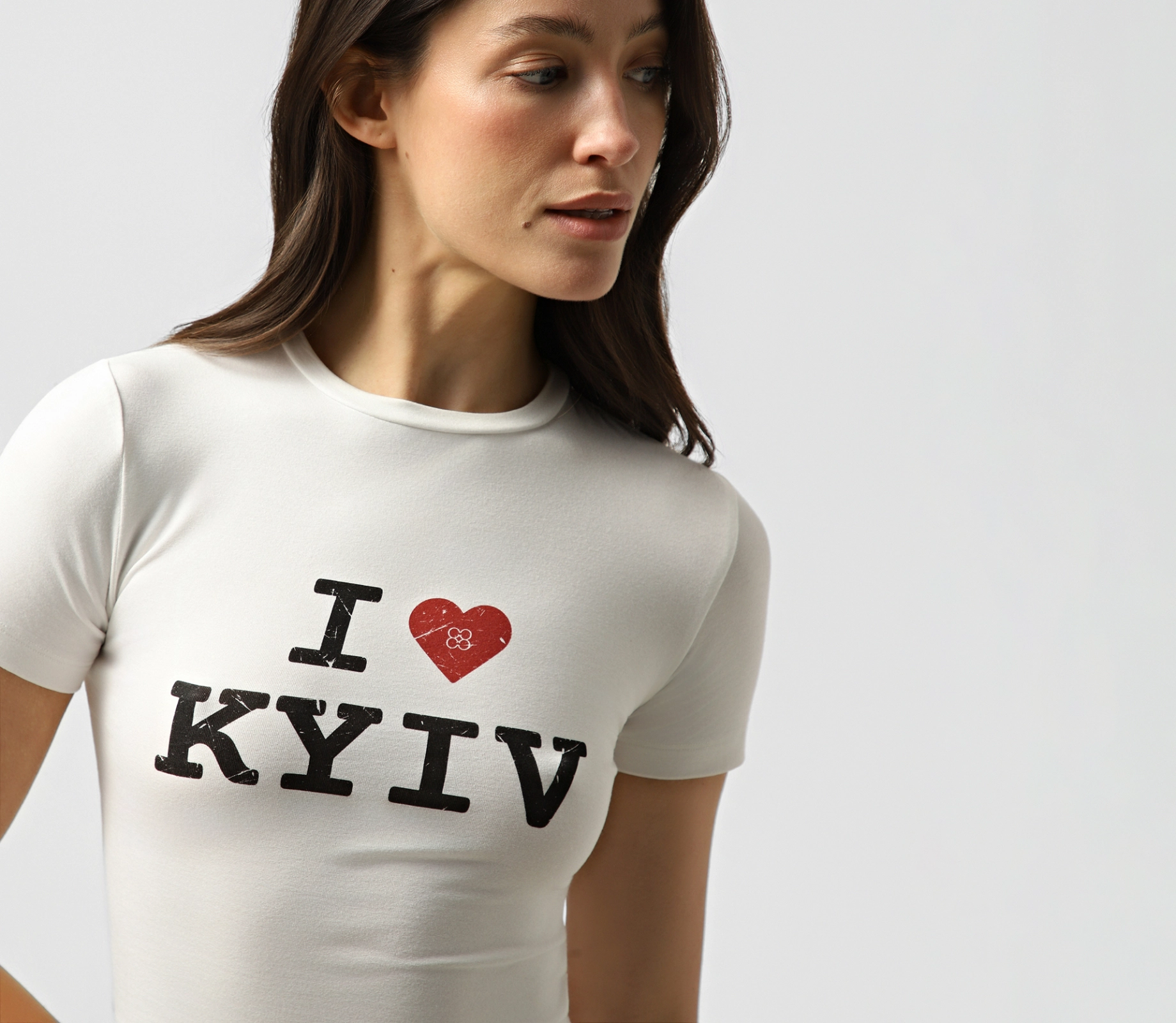 Топ «I love Kyiv» молочний недорого