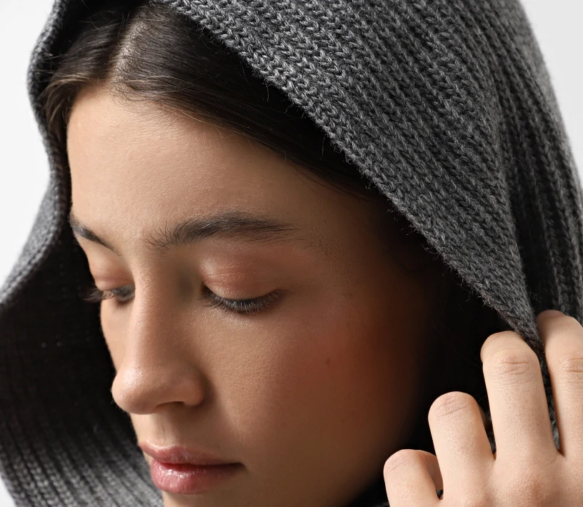 Шарф-шапка сірий cher17