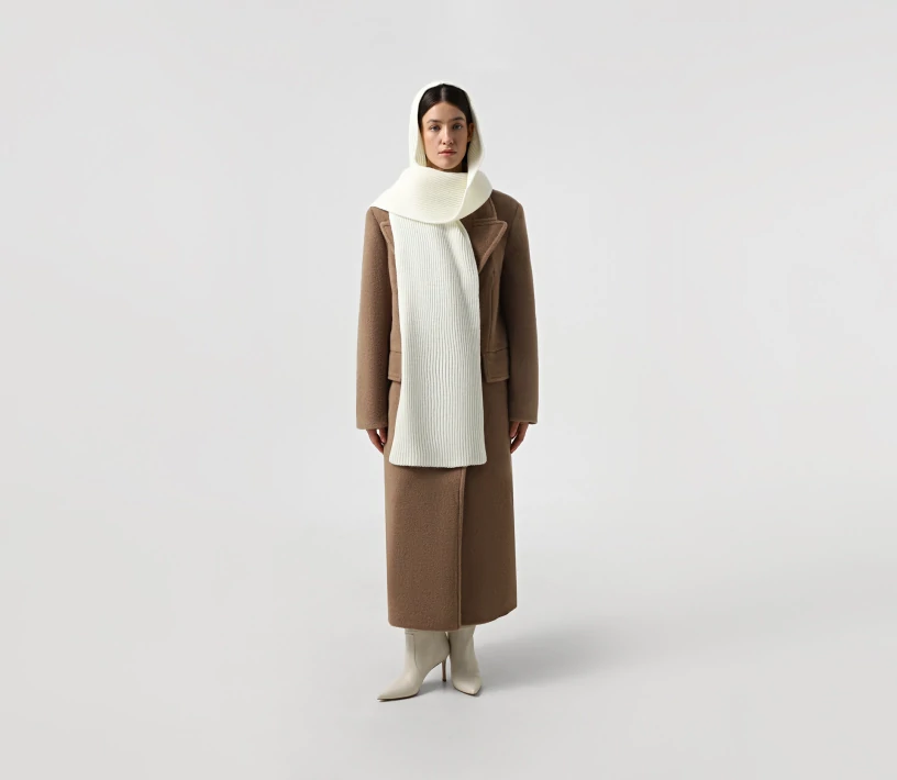 Шарф-шапка молочний в Україні