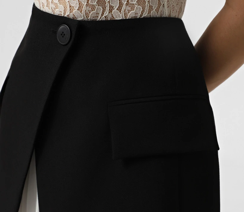 Баска з брючної тканини чорний в інтернет-магазині