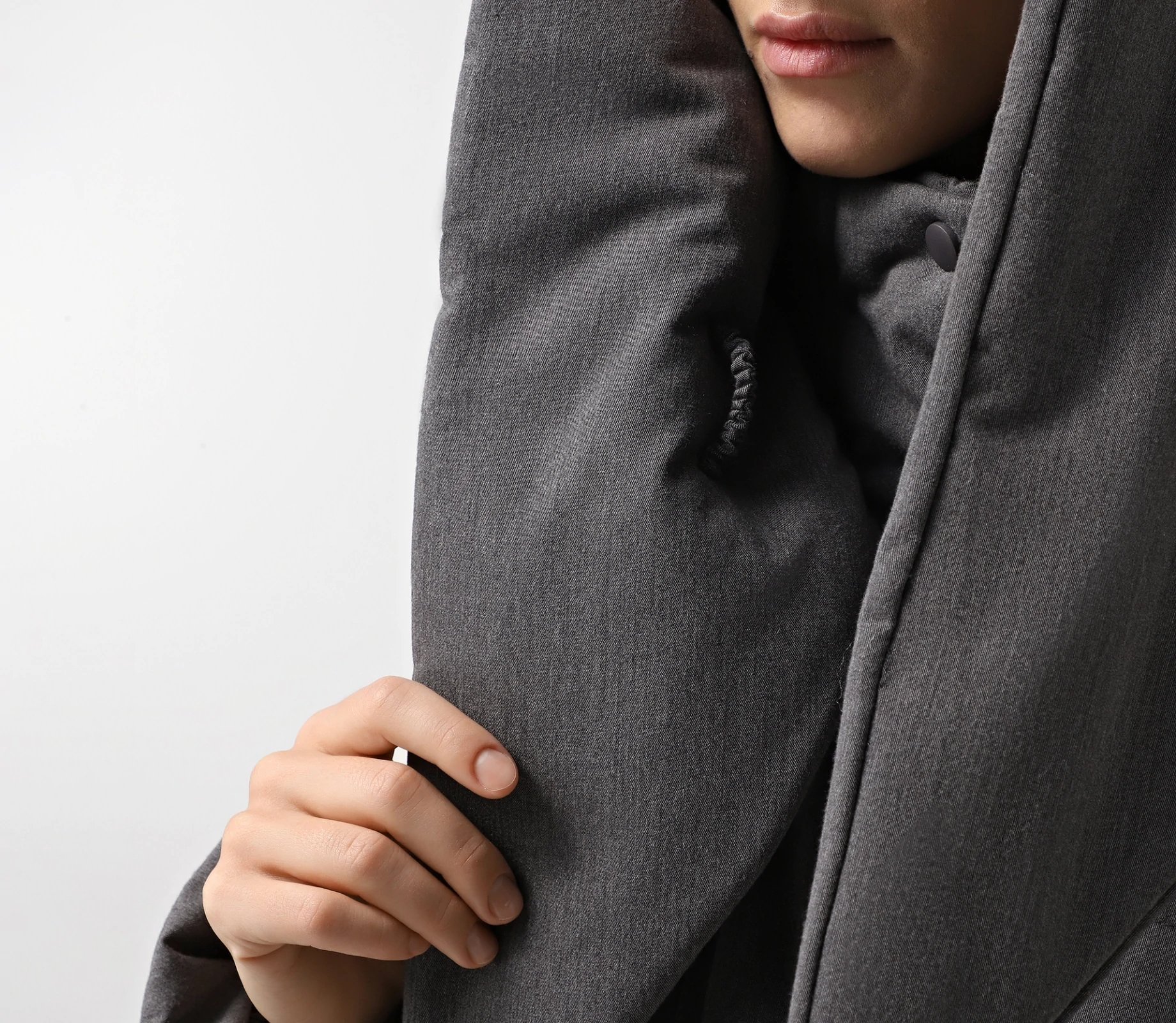 Косинка під пуховик сірий ціна