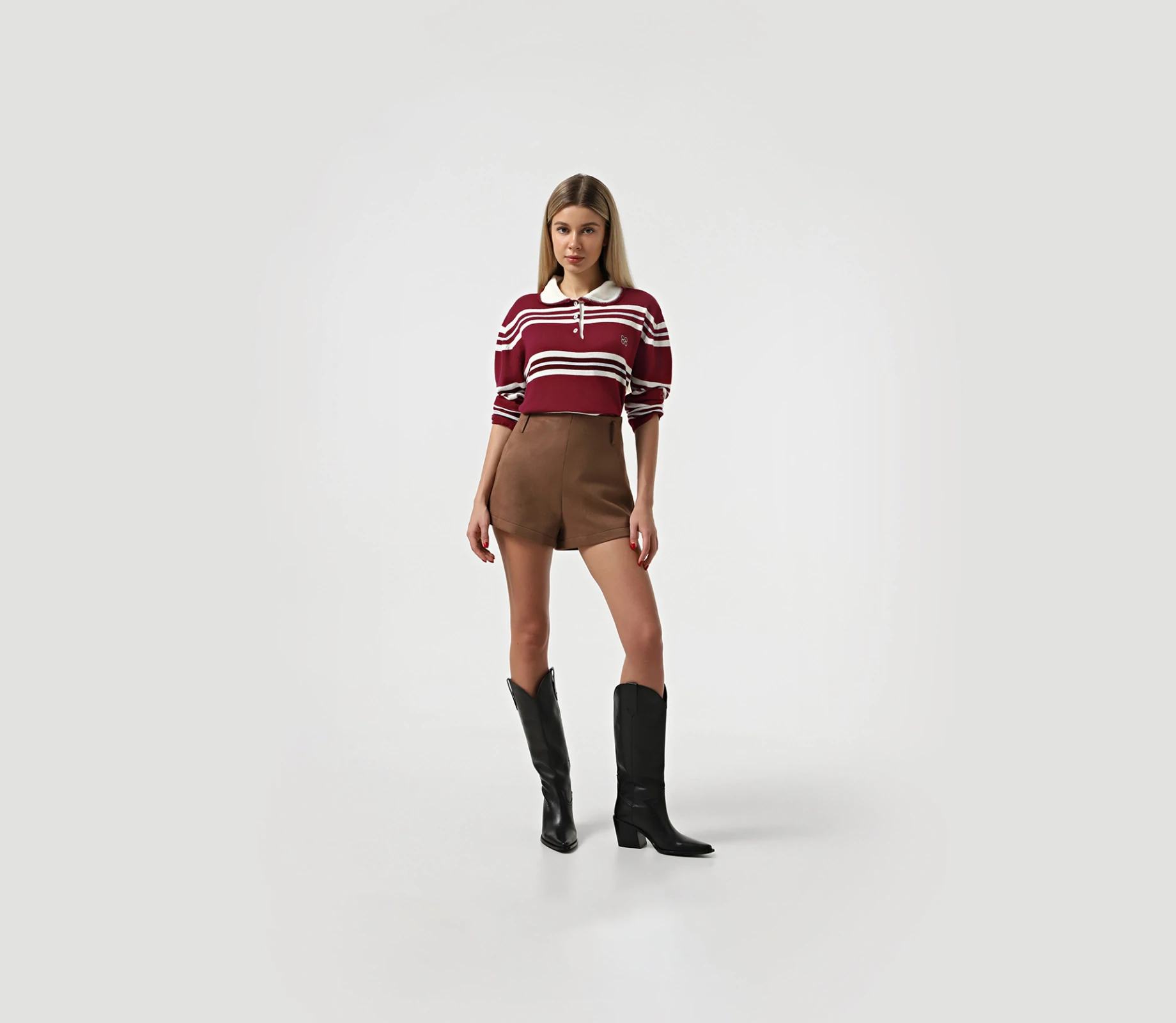 Шорти із замші коричневий ціна