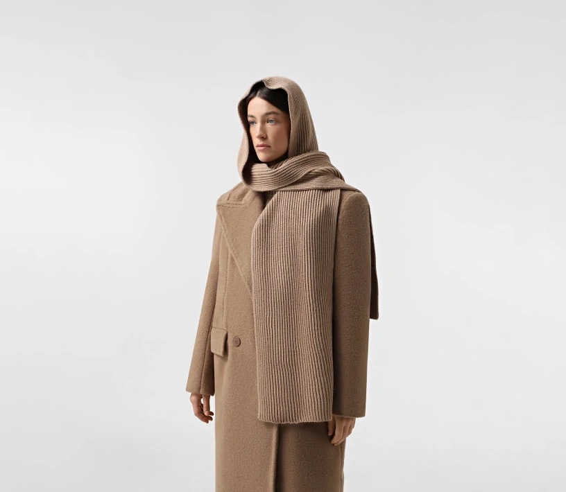 Шарф-шапка бежевий cher17