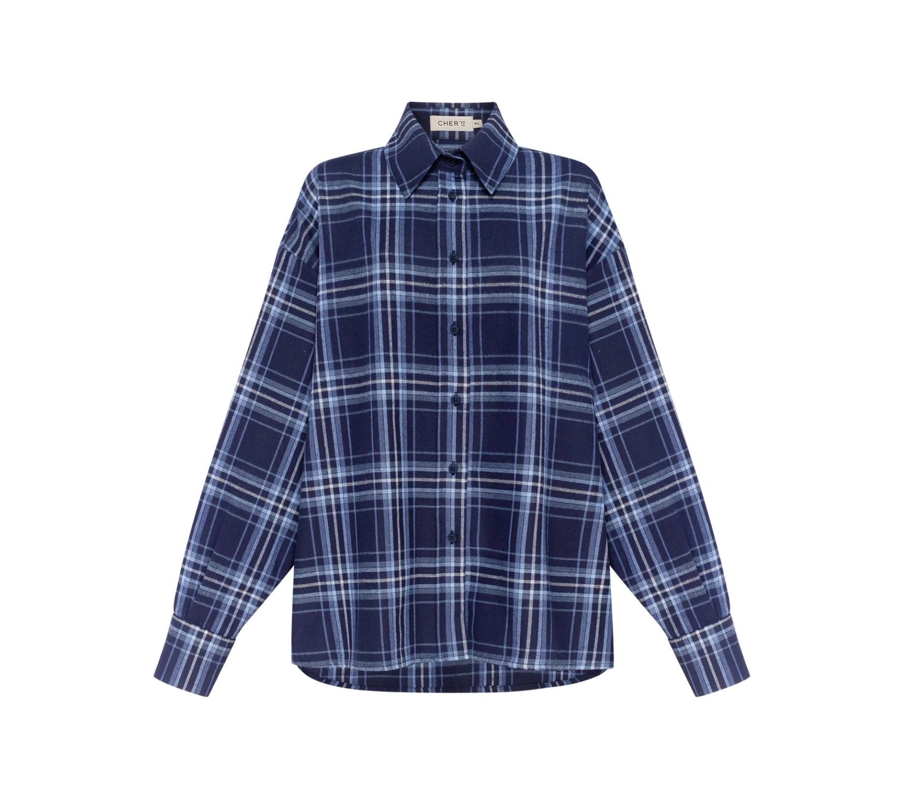 Сорочка в клітинку синій ціна